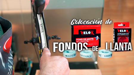 Colocación de fondo de llanta Velox para evitar pinchazos