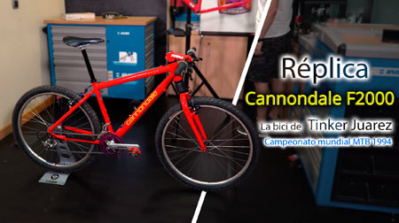 Cannondale F 2000 convertida en la réplica de Tinker Juarez (campeonato del mundo 1994)