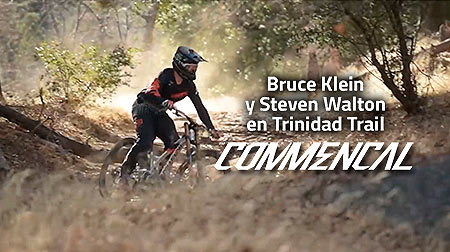 Bruce Klein y Steven Walton descendiendo por Trinidad Trail