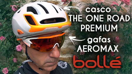 Casco The One Road Premium y gafas Aeromax de Bollé