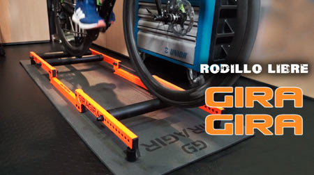 GiraGira el rodillo plegable para rodar con cualquier bicicleta
