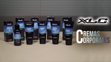 Cremas corporales de XLC para nuestros entrenamientos