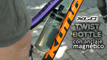 XLC Twist Bottle portabidón + bidón de anclaje magnético 