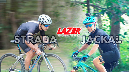 cascos Lazer Strada y Jackal con sistema KinetiCore 
