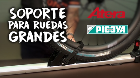 Adapta tu portabicicletas a las ruedas grandes con el soporte de Atera