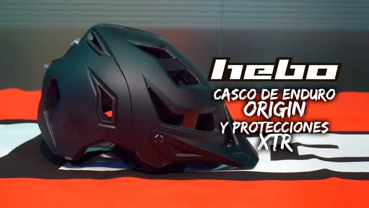 HEBO: casco ORIGIN para Enduro y protecciones XTR