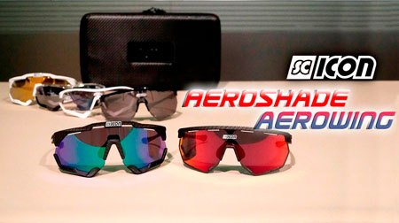 Gafas Scicon  Aeroshade y Aerowing con efecto carbono