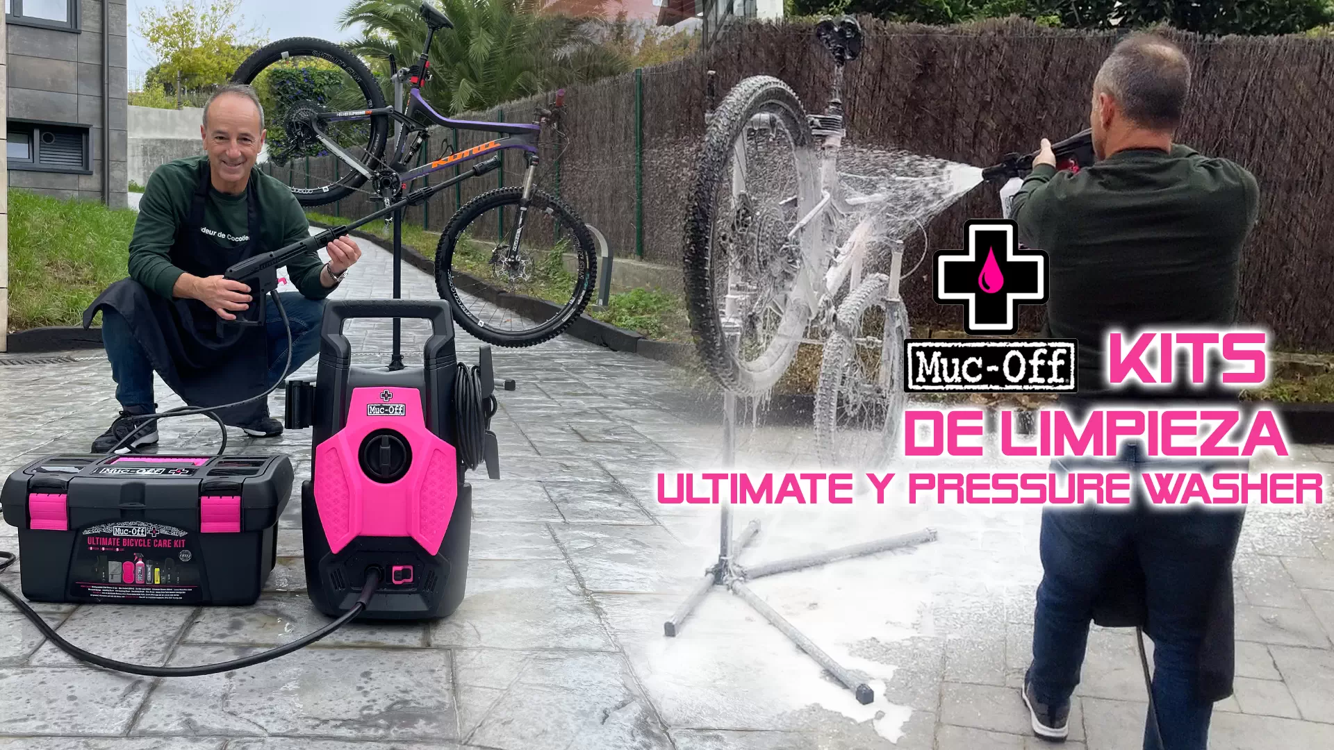 Kits Ultimate y Pressure Washer de Muc-off para la limpieza de tu bici