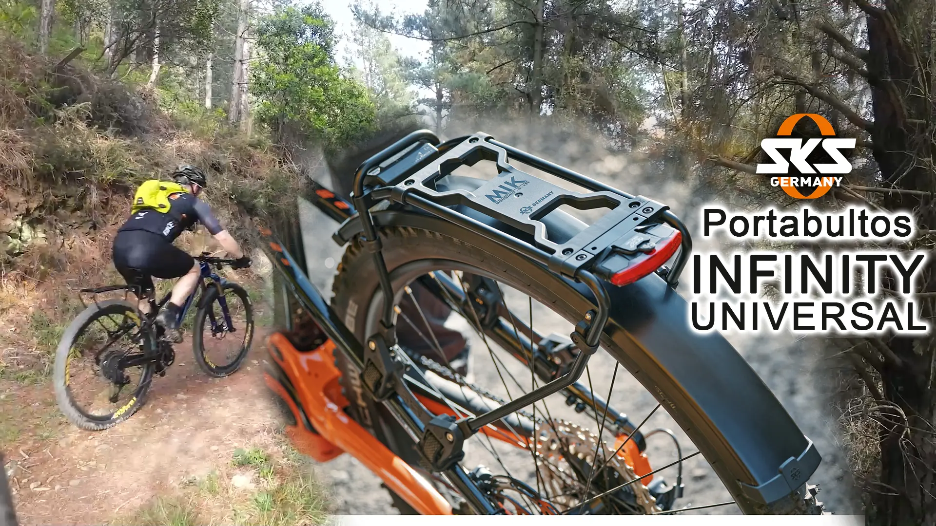 Infinity Universal portabultos adaptable a cualquier bicicleta